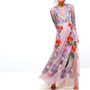 ASOS floral embroidered dress size 4